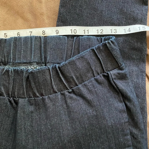 Soft surroundings pull on denim petite - Picture 2 of 7